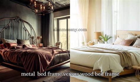 is wood or metal box spring better|metal vs wood bed frame.